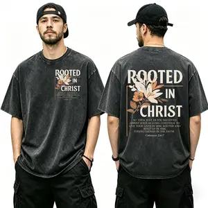 230g double-sided washable T-shirt, printed with a Christian motif, suitable for street, outdoor, adventure, and travel. It's the perfect gift choice for family, friends, and colleagues!