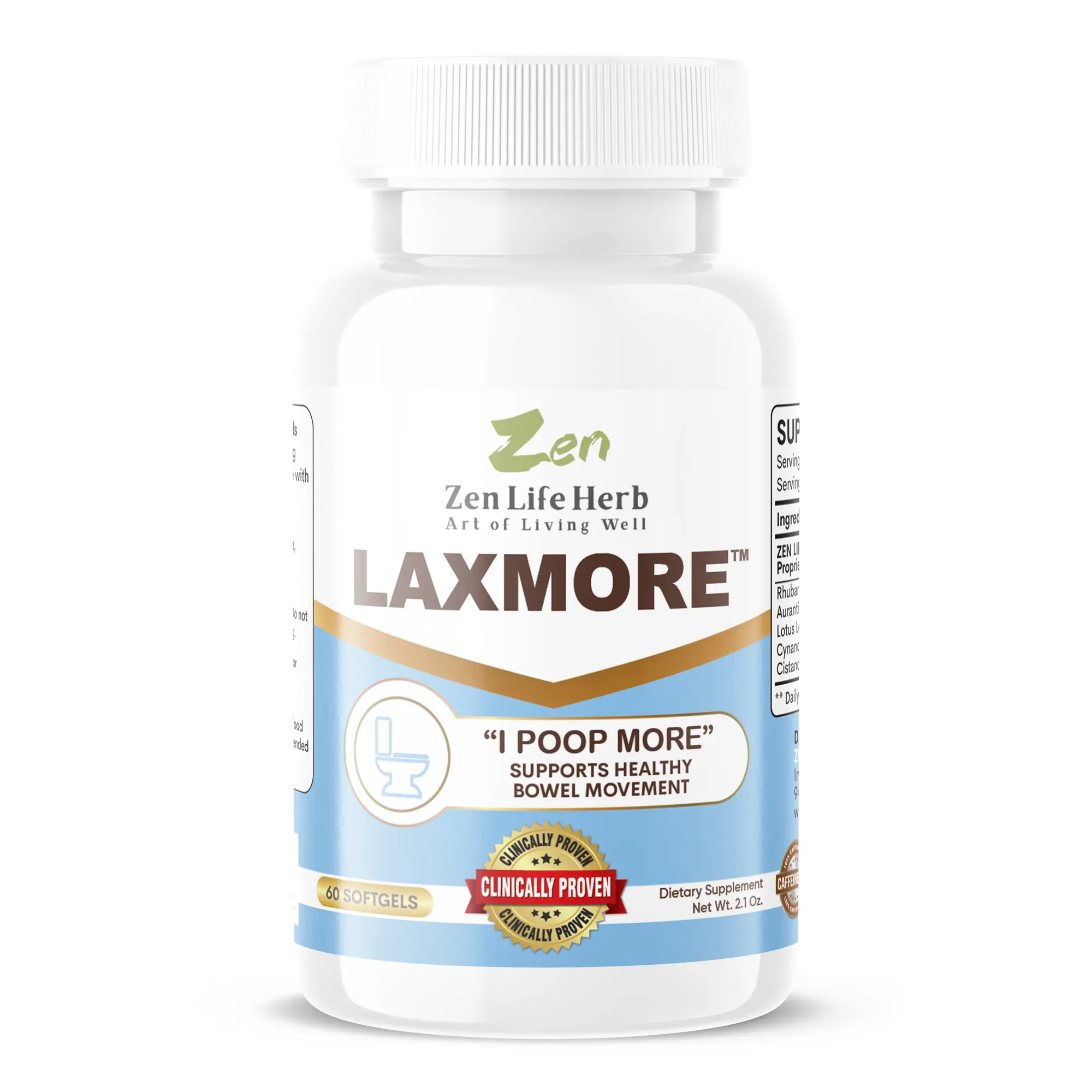 LAXMORE "I POOP MORE" Healthy Bowel Movements And Digestive Wellness (30/60/90) Edible Supplement LAXMORE "I POOP MORE" Healthy Bowel Movements And Digestive Wellness (30/60/90) Edible Supplement