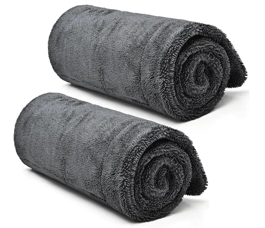 2-Pack Microfiber Towels (35"x 24") Extra Large Ultra Absorbent Drying Towel for Cars and Trucks, Without Streaks, Scratches, or Water Spots