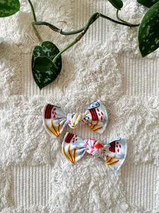 Pigtail Clip Set - Doodles