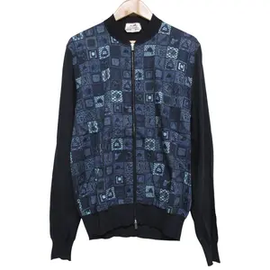 Pre-owned HERMÈS Cotton Small Leather Goods Hermes Knit Jacket
