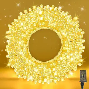 210 LEDs Warm White LED String Lights 70FT Transparent Wire, Waterproof & Connectable Christmas Tree Lights for Indoor Outdoor Holiday Décor