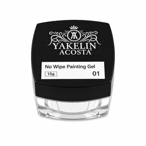 Yakelin Acosta No Wipe  Gel nail polish Painting Gel   15G