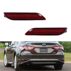 Rear Bumper Reflector Lights For Toyota Camry 2018 2019 2020 2021 2022 2023 Replace OEM TO1185110 TO1185110, 81910-06070 81920-06060, 8191006070 8192006060, 17-5771-00-1 17-5772-00-1