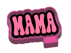 Retro Mama Freshie Mold & 3D Printed Mold Housing Option