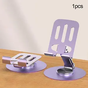360° Rotatable Foldable Phone Holder, Adjustable Anti-slip Phone Stand, Desktop Phone Holder for Smartphone & Tablet, Computer, Multifunctional Phone Stand