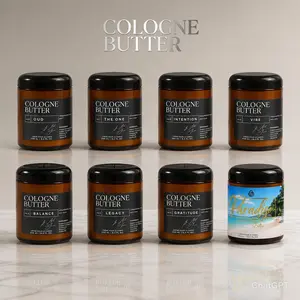 Cologne Butter Luxury Fragrance Body Butter – Scented Moisturizing Skin Butter for men (8 Signature Scents)