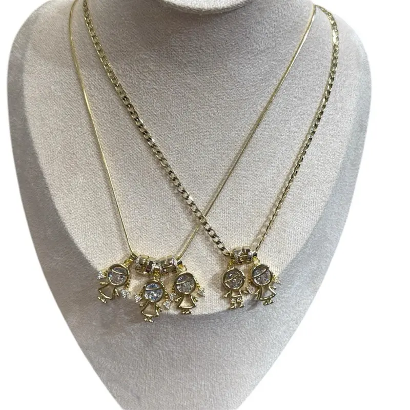 Children's pendants 14k gold plated, water resistant - Perfect for Boys and Girls. 0015.