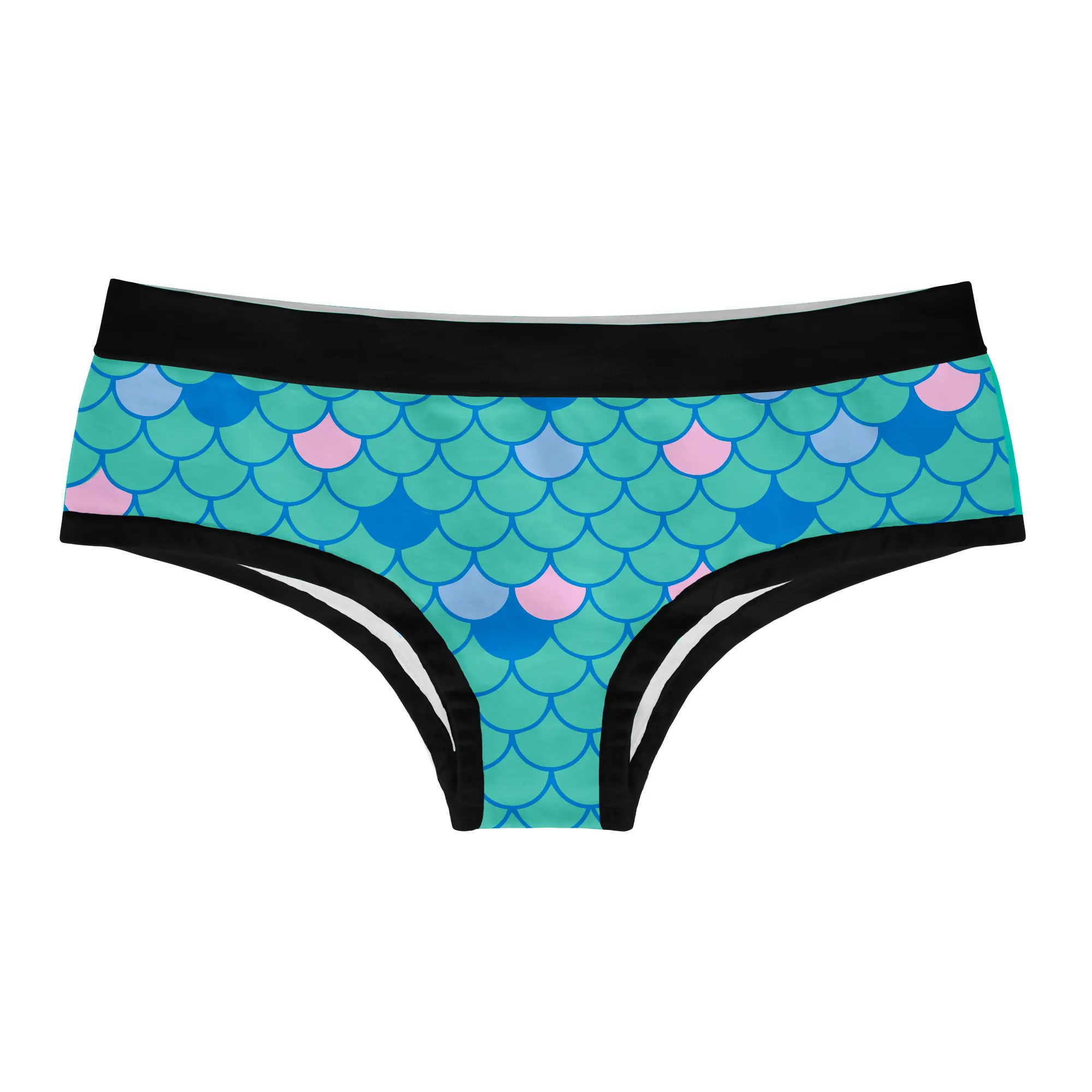 Womens Mermaid Scales Panties Funny Sarcastic Mythical Creature Fantasy Underwear for Ladies Funny Underwear for Women Graphic Womenswear Funny Animal  Women's Novelty Panties Multi