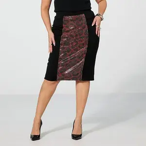 Harlem's Fashion Row x In Earnest by Byron Lars Printed Sequin Skirt
