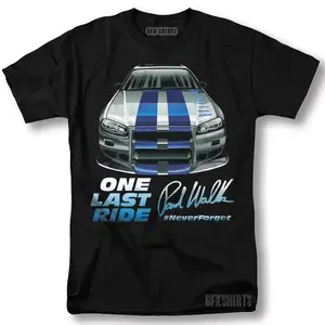Fast And Furious Shirt Movie Paul Walker Classic Vintage Graphic Design T-shirt