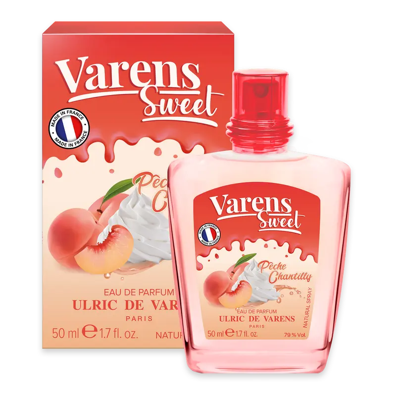 Ulric de Varens Sweet PECHE CHANTILLY Eau De Parfum for Women 1.7 Fl Oz