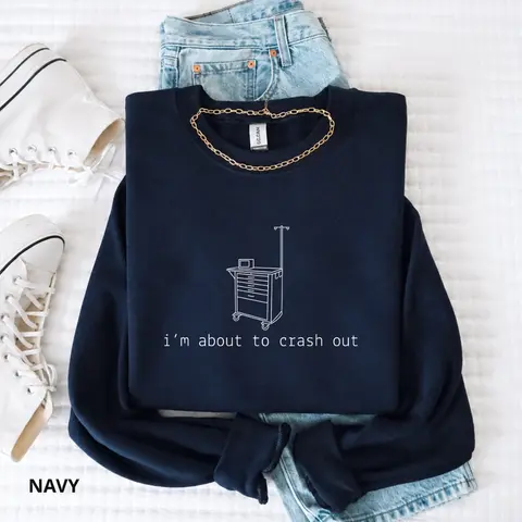 Snarky Healthcare Worker Sweatshirt, Funny Crewneck Apparel, Graphic Pullover