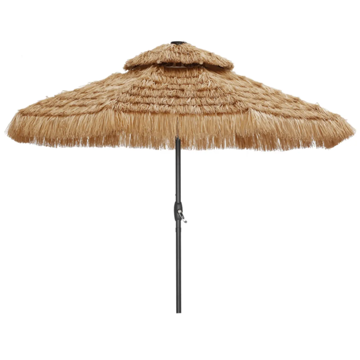 GDY 9-ft Steel Garden Patio Umbrella Straw Umbrellas Without Base
