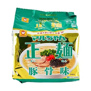 Maruchan Seimen Tonkotsu Ramen Noodle Soup, 5-Pack, Authentic Japanese Instant Ramen, Rich Pork Broth Flavor, 445g