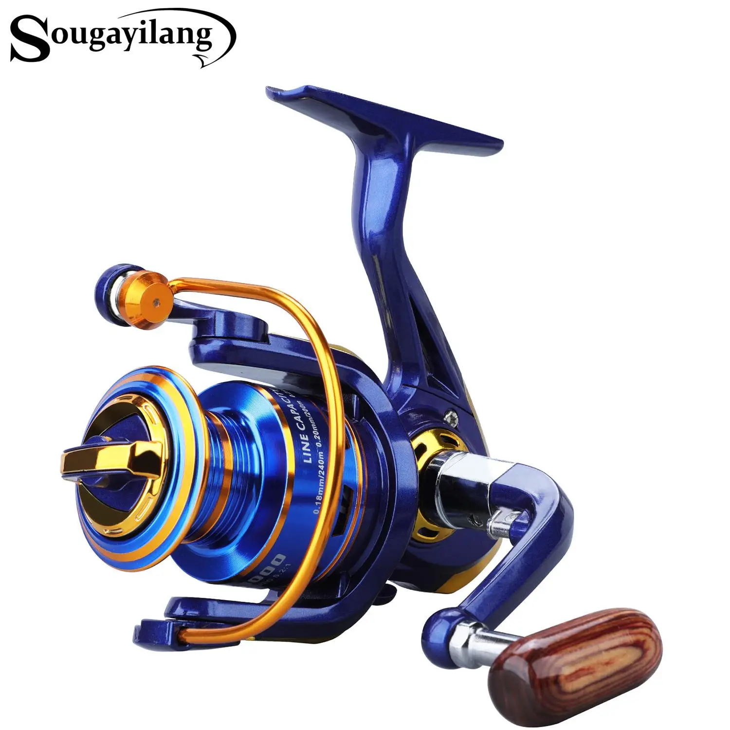 12 Ball Bearings Metal Fishing Spinning Reel, Smooth Spool Fish Reel, 1000-4000 Series, Outdoor Fishing Accessories, Fishing Gear, Tackle Equipment