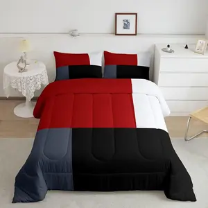 Feelyou Geometric Vintage Abstract Art Duvet Set - Microfiber, Super Soft, Breathable Decorative Bedding Set for Bedroom Decor, Breathable Duvet Set
