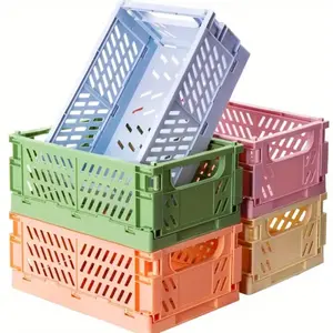 Collapsible storage box, heavy-duty stackable organizing basket, space-saving wardrobe and bookshelf storage box, multi-functional storage basket for home, office and bathroom, Home Organization Products