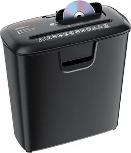 Bonsaii Paper Shredder for Home Use, 8-Sheet StripCut Home Office Shredder, StripCut Home Office Paper Shredder，CD/Credit Card Shredder Machine with Overheat Protection, 3.4 Gallons Wastebasket，