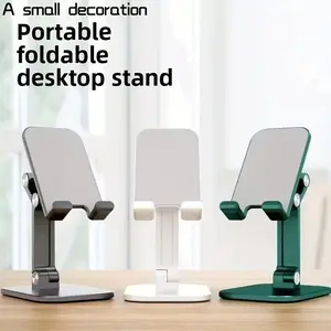 Foldable Rotating Phone Stand, Tablet Phone Stand, Portable Multi-Function Support Holder, Adjustable Angle Cellphone Mount, Cell Phone Clip, Ideal for Home & Travel Use