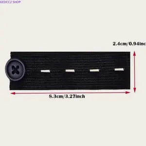 Elastic Waist Extender Buttons 6PCS – Adjustable Pants Waistband Expanders for Women & Men, Comfortable Jean & Trouser Button Extensions for Daily Wear, Flexible Fit Clothing Accessory