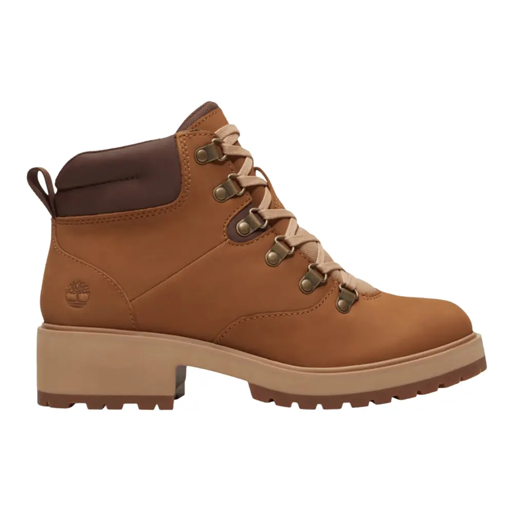 Timberland Womens Carnaby Row Mid Lace Up Casual Boots Ankle Low Heel 1-2" - Beige