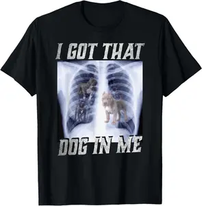 100% Cotton Unisex 100% cotton I Got That Dog in Me Xray Meme Big Dog Owner Dad Pitbull T-Shirt women graphic shirts
