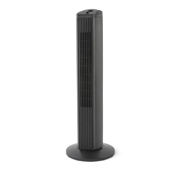 28 in Portable Tower Fan - Adjustable, 3-Speed Oscillating Stand Fan, Office Use Household Appliance (New)