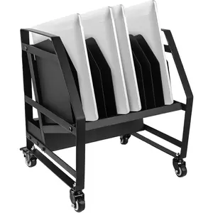 10-Device Mobile Open Charging Cart - Portable Charging Station for iPads, Chromebooks and Laptop Computers