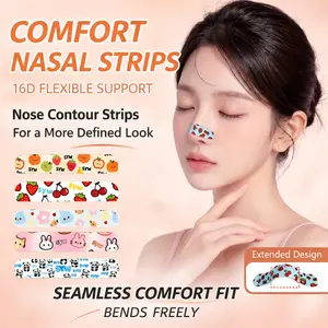 10pcs Adjustable Nose Strips, Trim-To-Fit Flexible Nose Stickers, Extended Comfort Fit Nose Strips for Daily Use, Breathable & Secure Design