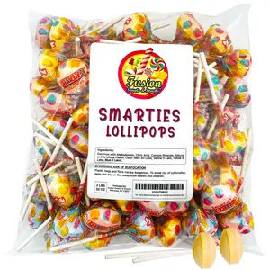 Smarties Lollipops – 2 lb Bulk Bag, Original Flavors, Individually Wrapped