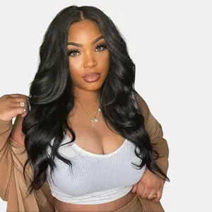 MYLOCKME Wear and Go Glueless Wigs Human Hair 5x5 6x4 Pre Plucked Pre Cut 7x5 9x6 HD Lace No Glue Body Wave Wigs Glueless with Natural Hairline 180% Density