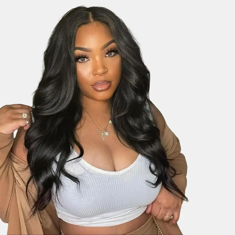 MYLOCKME Wear and Go Glueless Wigs Human Hair 5x5 6x4 Pre Plucked Pre Cut 7x5 9x6 HD Lace No Glue Body Wave Wigs Glueless with Natural Hairline 180% Density