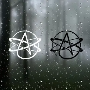 Atheist Symbol Atom Vinyl Sticker Car Decal, Durable Adhesive Material for Doors Windows Laptops Bags Furniture Bumpers, Automobile Decals, Automotive Accessories, Sticker for Cars, Truck Sticker