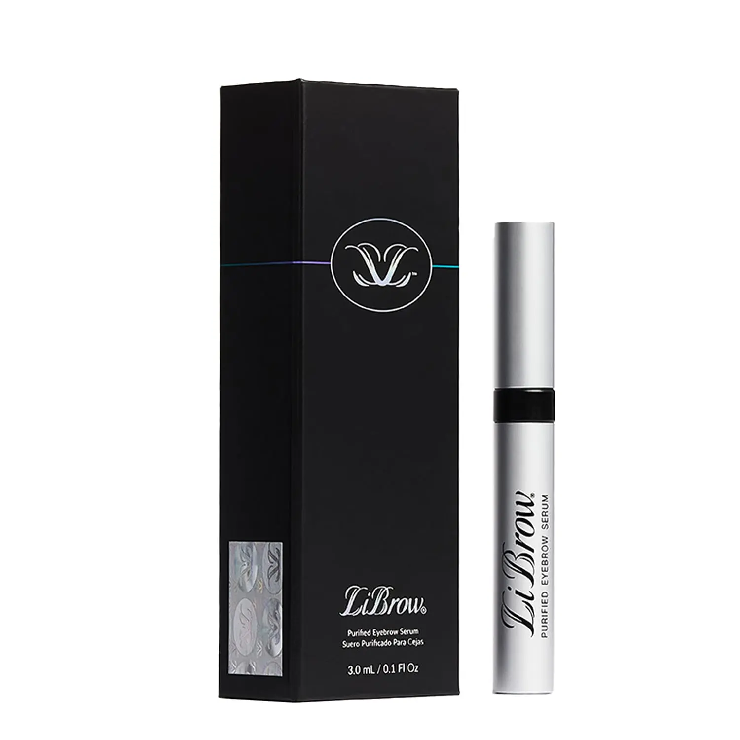 Purified Eyebrow Serum for Darker, Fuller, Thicker-Looking Brows - Natural Botanical Extracts, Safe for Sensitive Skin & Thin Overplucked Brows - Vegan & Cruelty-Free (3mL, 90-Day Supply)