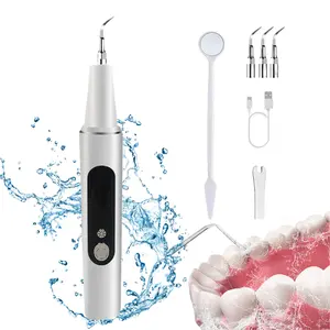 oral  irrigator Oral Plaque/Tartar Remover for Teeth, Dental Calculus Remover Teeth Cleaning Kit with LED Light & 5 Adjustable Modes Rechargeable Cleansing White  deals Safe for pets,  adjustable adult gift dental  teeth  cleaner Interdental Flosser
