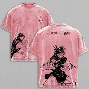 Choso Tee Washed – Jujutsu Kaisen Vintage Oversized Heavy Cotton Anime Manga T-Shirt, Unisex Cursed Womb Death Painting Graphic Top for JJK Fans JTS