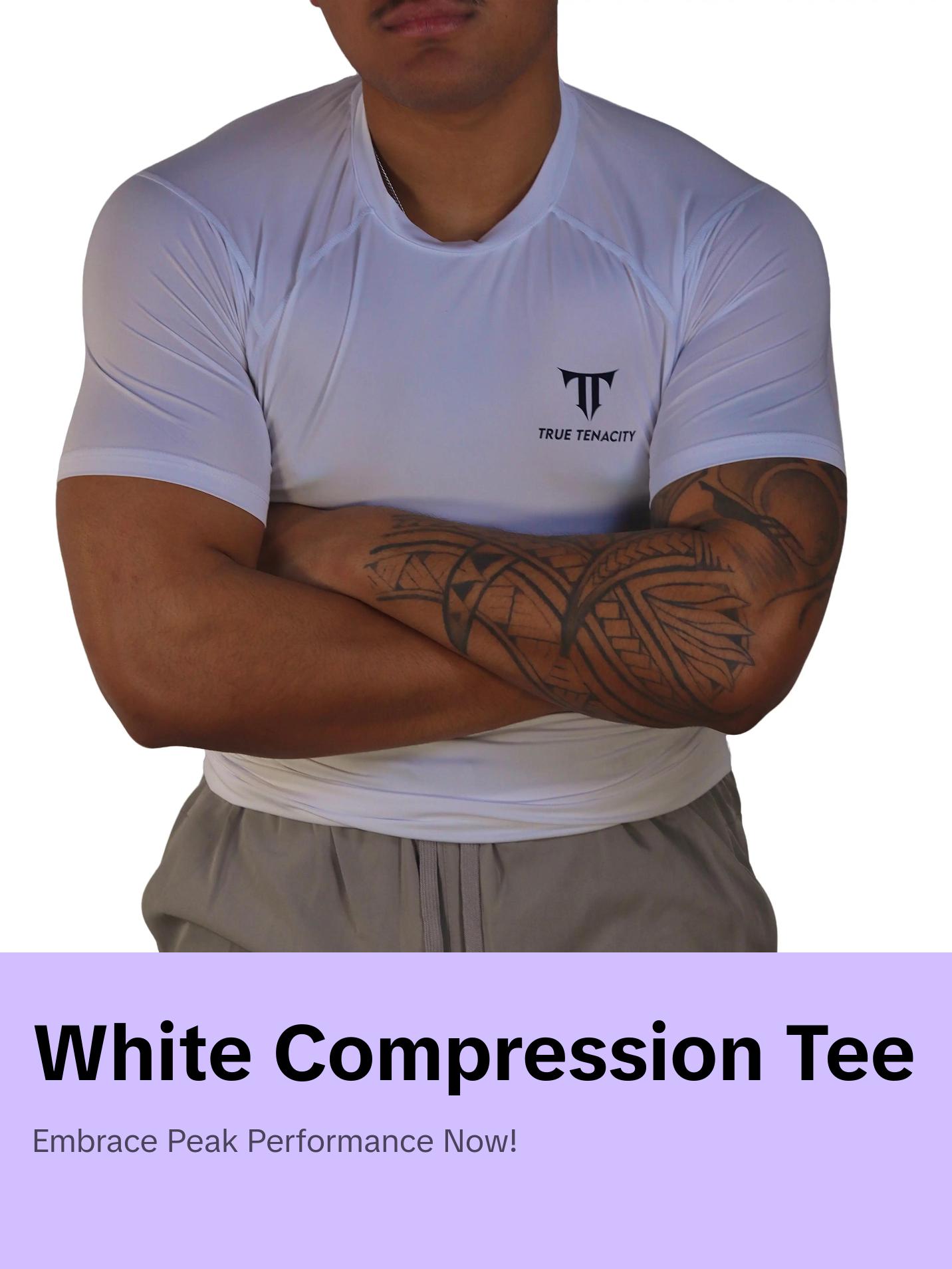 TT White Compression Shirt - TikTok Shop