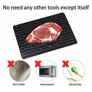 Defrosting Tray for Frozen Meat - Dishwasher Safe Large Size Defroster Plate Thawing Tray