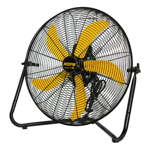 20-inch High Velocity Metal Floor Fan, 3-Speed Powerful Cooling- UL Listed