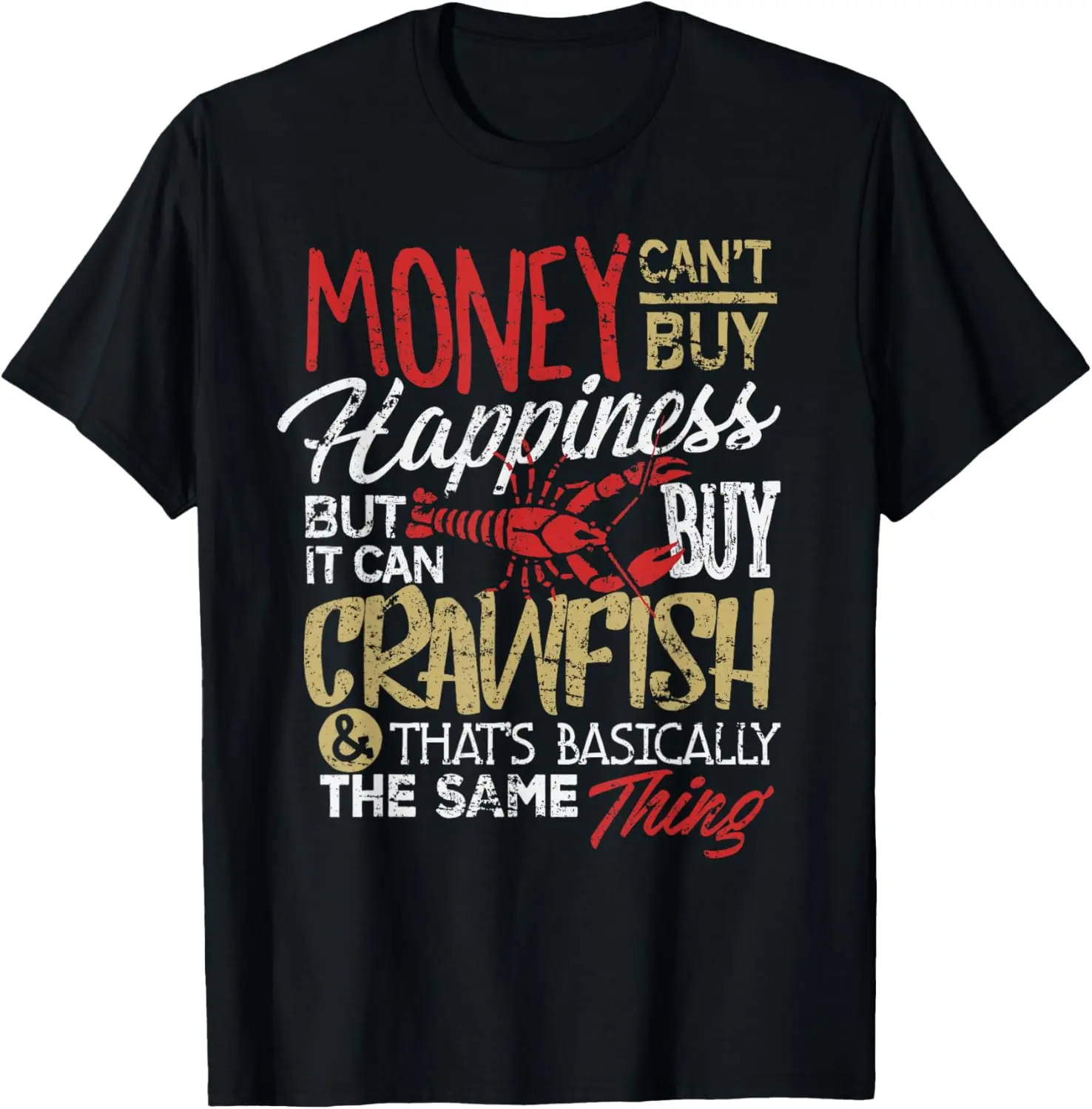 Funny Crawfish Eating Shirt Cajun Boil Louisiana Party Summer Casual Shortsleeve Cotton T-Shirt