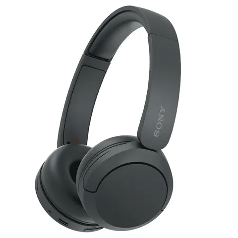 Sony WH-CH520 Wireless Headphones with Microphone - Computer Audio Device, Custom Adjustable Fit, Detachable USB Cable, Comfortable Earpads, Seamless Streaming, Fast Pair, 3-Minute Quick-Charge, 50 Hours Playtime, A2DP, AVRCP, HFP, HSP, Black