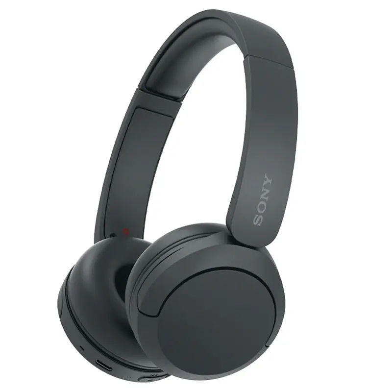 Sony WH-CH520 Wireless Headphones with Microphone - Computer Audio Device, Custom Adjustable Fit, Detachable USB Cable, Comfortable Earpads, Seamless Streaming, Fast Pair, 3-Minute Quick-Charge, 50 Hours Playtime, A2DP, AVRCP, HFP, HSP, Black
