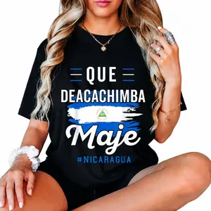 100% Cotton Nicaragua Flag T-Shirt Nicaraguan Nicoya Pinoleros Nica T-Shirt