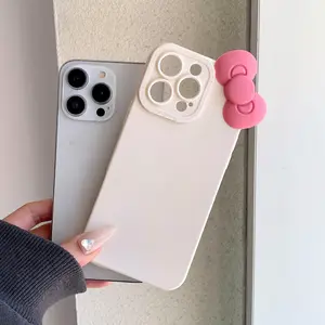 Cute Bowknot Design Phone Case, Anti-drop Soft Phone Case, Shockproof Phone Cover, Decorative Phone Protector Cover Compatible with iPhone 11 12 13 14 15 Pro Max, Casing