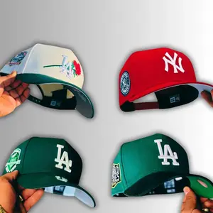 NEW ERA 59FIFTY MLB Special Edition Rose Fitted Hat LA Dodgers NY Yankees - High Quality, Trendy Streetwear Cap, Classic 6-Panel Design, Authentic Street Fashion Accessory for Men and Women, Rose Embroidery details.