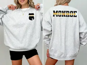 Custom 911 Dispatcher Sweatshirt with Name Badge, Personalized Dispatcher Family Shirt, 911 Operator Christmas Gift, Thin Gold Line