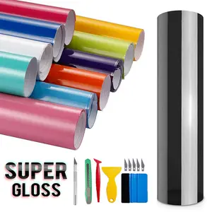 12''× 60'' DIY Automotive Matte Black Vinyl Wrap Roll Sheet, 5ft x 1ft Vinyl Wrap Bubble Free with Air Release Technology, Anti-Scratch,Perfect for Cars DIY Exterior Interior Protect