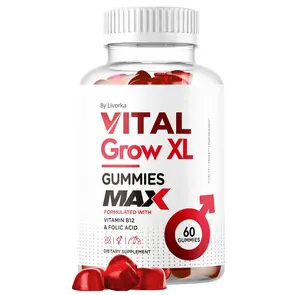 Vital Grow XL Male Gummies - Men's Performance Gummies 1050MG Vital GrowXL Blend, Vital Growth Gummy Advanced Formula, 60 Gummies for 1 Month