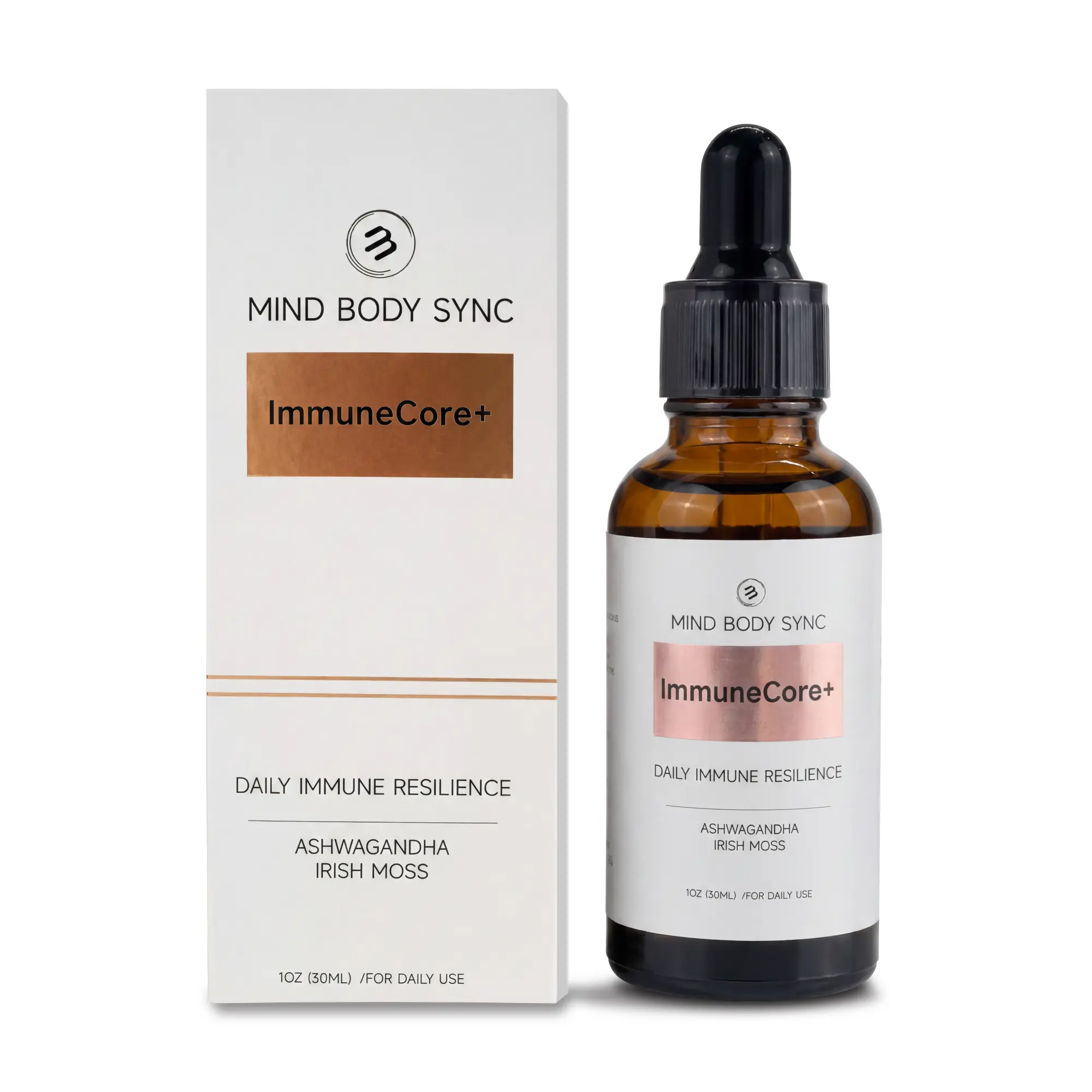 Sea Moss Drops Liquid Supplement with Elderberry, Zinc & Liposomal Vitamin C - 9-in-1 Irish Sea Moss Formula with Ashwagandha, Reishi, Black Seed, Bladderwrack & Burdock - Vegan Daily Immune Support